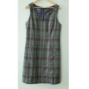 Pendleton Vintage Plaid Sleeveless Women’s Wool Dress